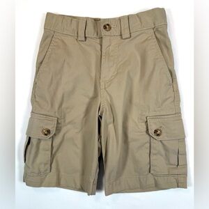 POLO RALPH LAUREN Boys' Beige Khaki Cargo Bermuda Shorts Preppy Academia Size 6
